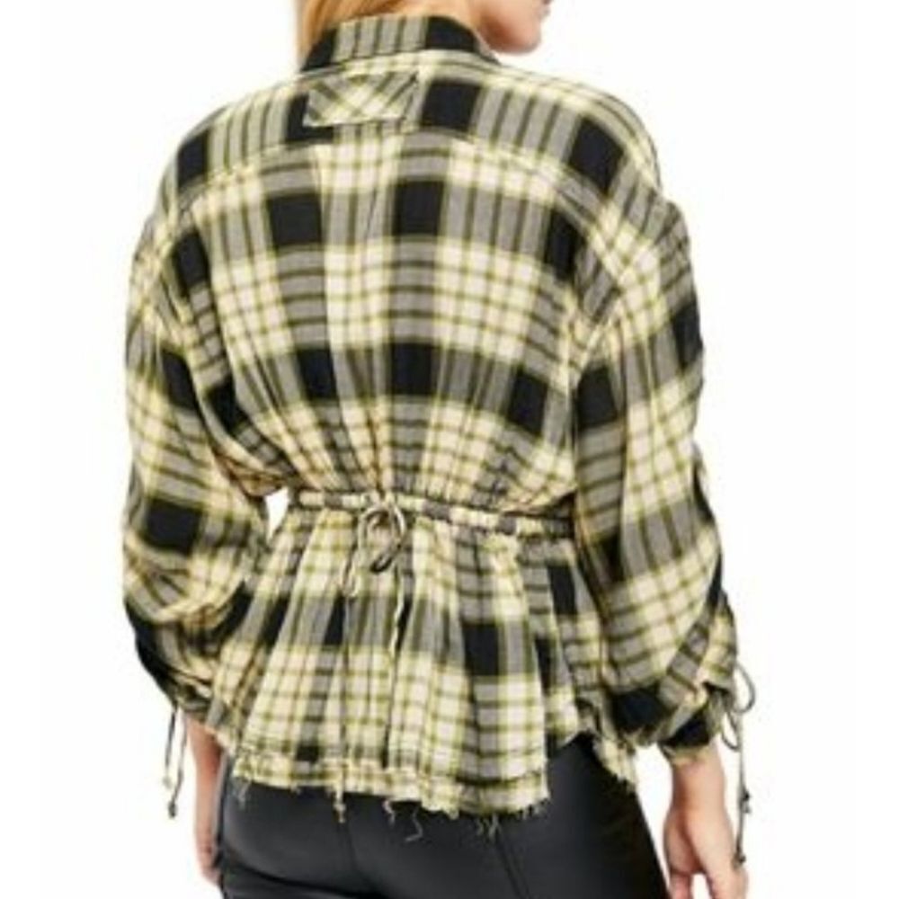 Free People We The Free Pacific Dawn Plaid Button Dawn Shirt Size XS - Picture 2 of 12